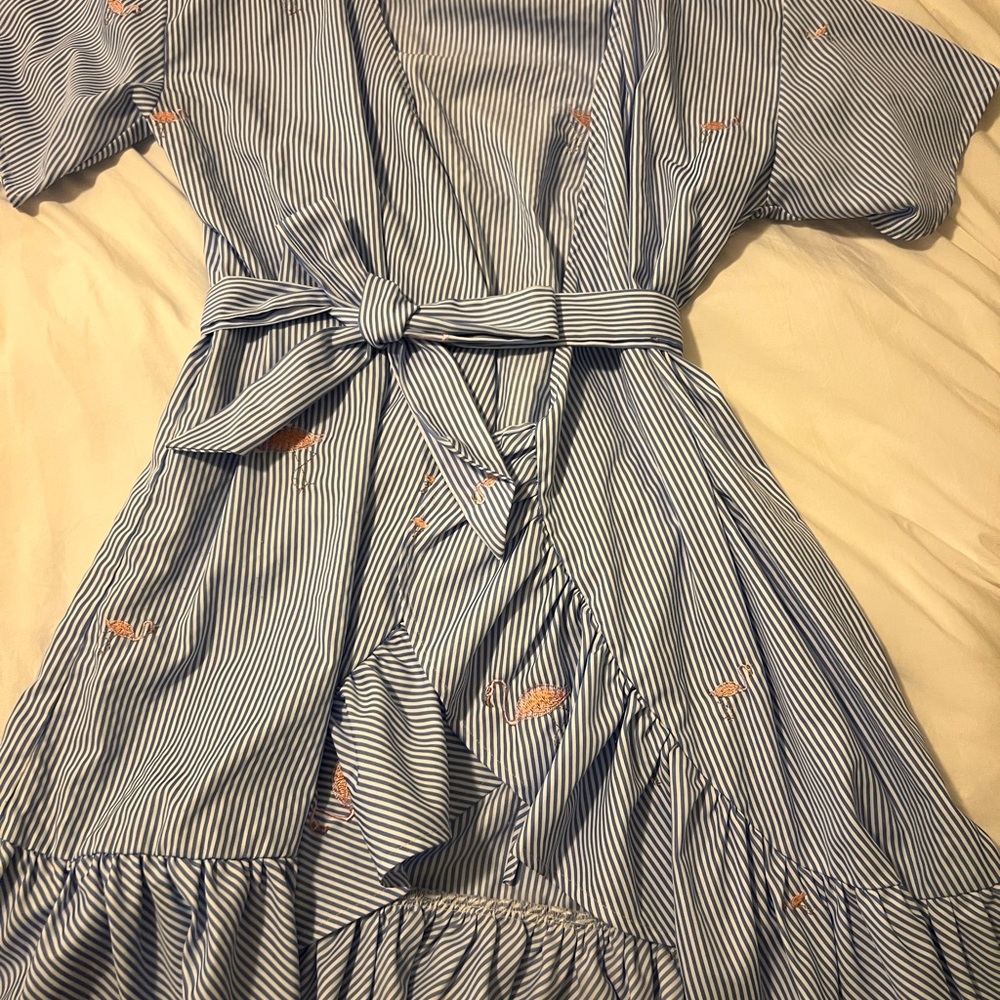 Romeo & Juliet Couture Blue Striped Dress